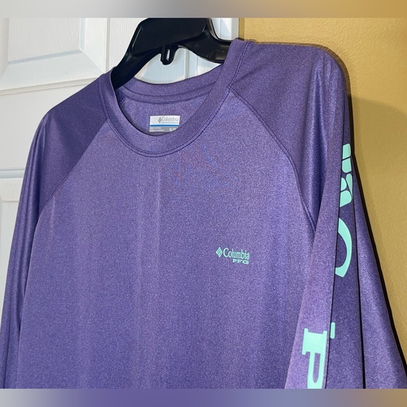 Columbia PFG Purple Long Sleeve Shirt - Picture 5 of 14